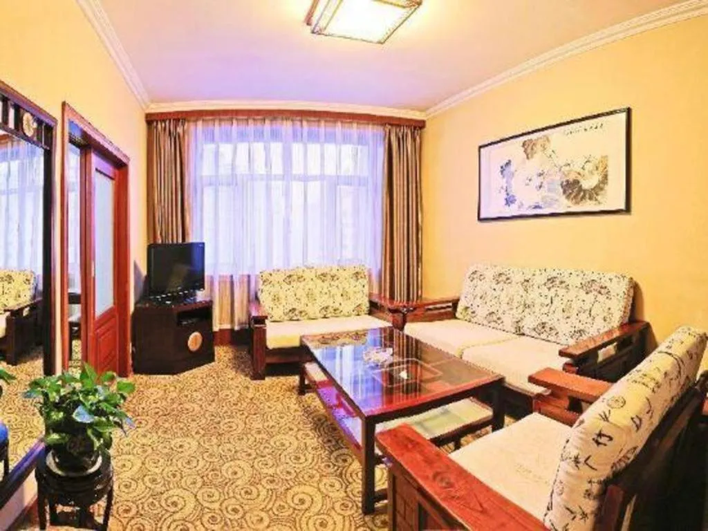 Bed in Lanzhou Hualian Hotel