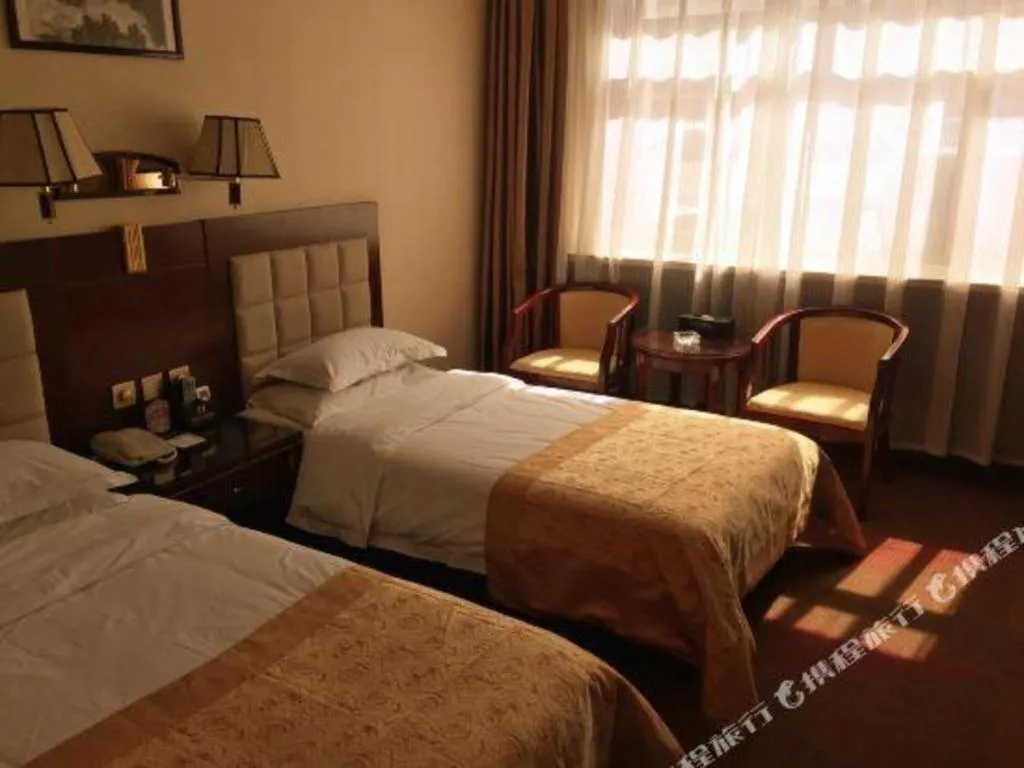 Bed in Lanzhou Hualian Hotel