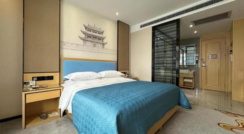 Bed in Lanzhou Hualian Hotel