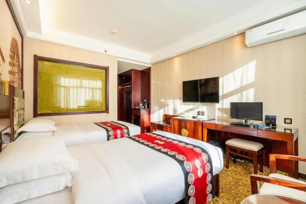 Bed in Lanzhou Hualian Hotel