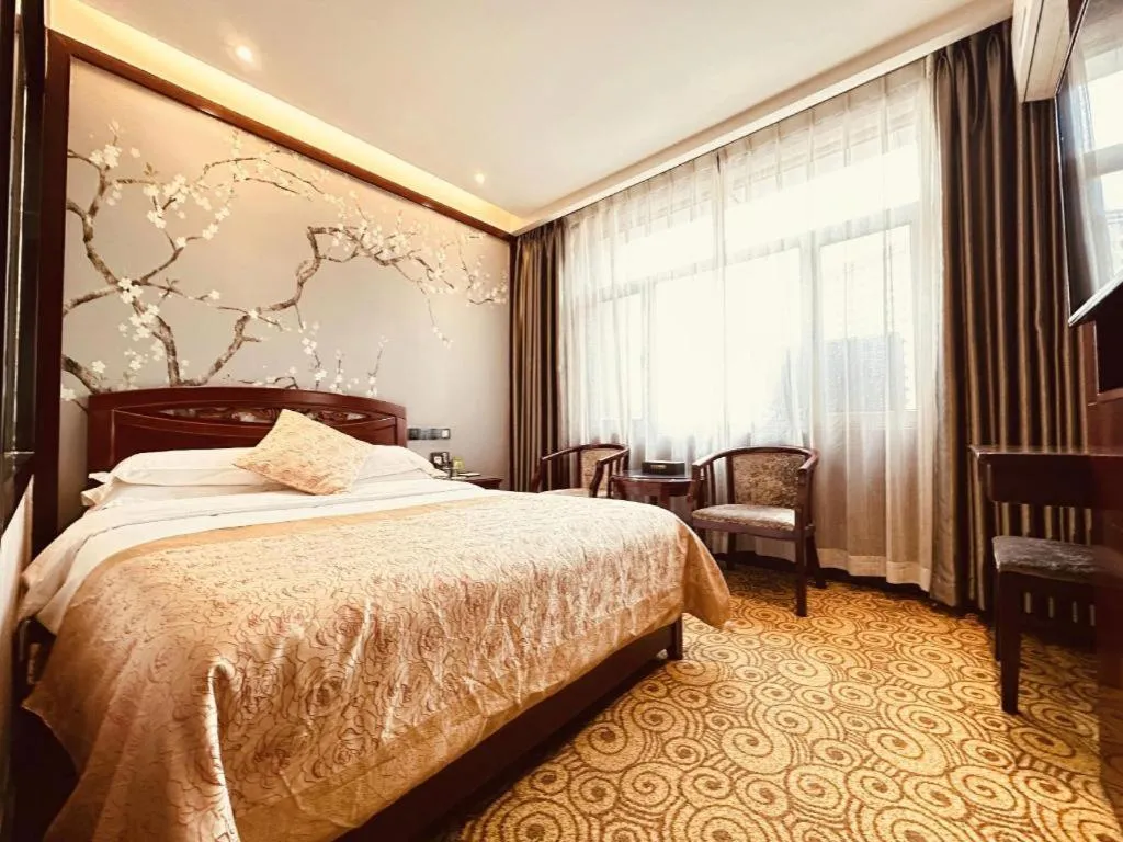 Bed in Lanzhou Hualian Hotel