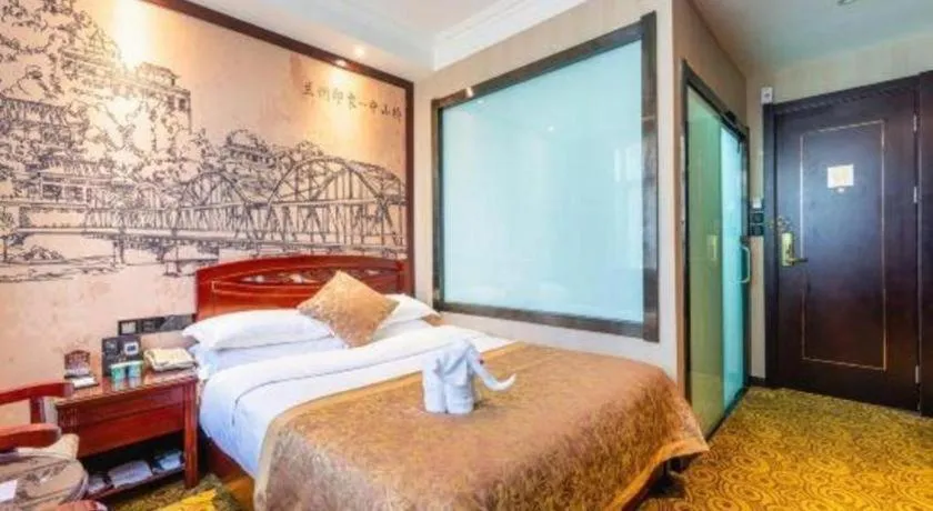 Bed in Lanzhou Hualian Hotel