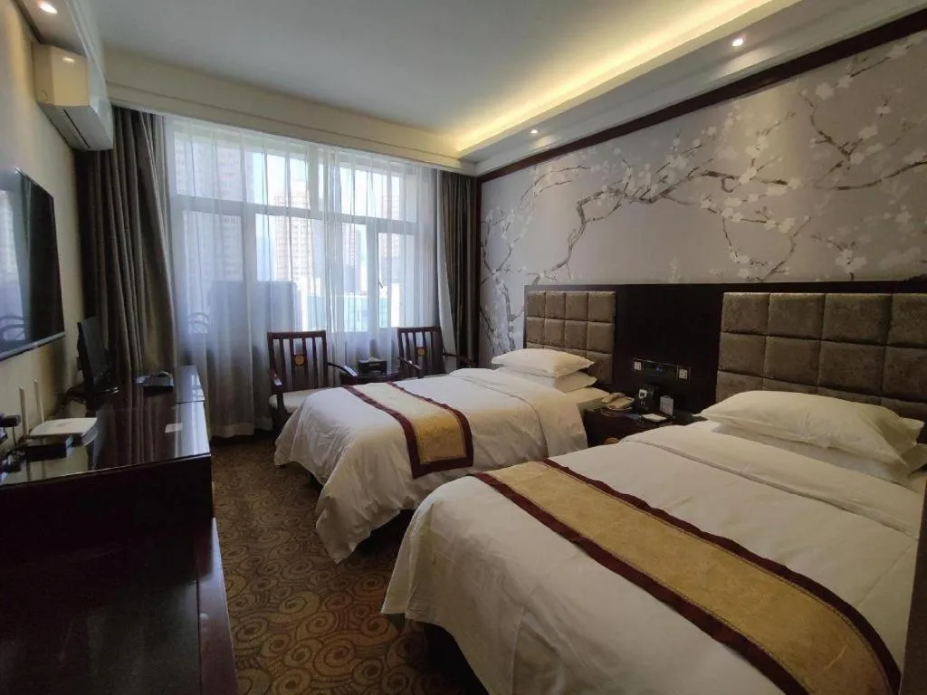 Bed in Lanzhou Hualian Hotel