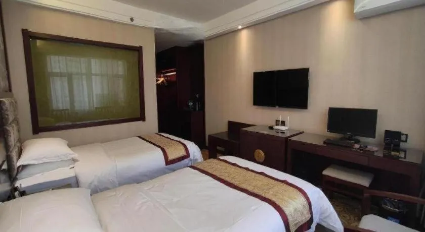 Bed in Lanzhou Hualian Hotel