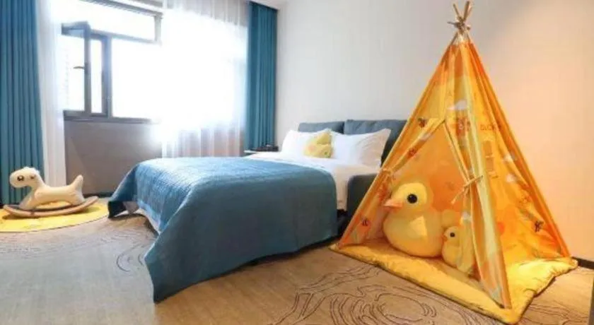 Bed in Lanzhou Hualian Hotel