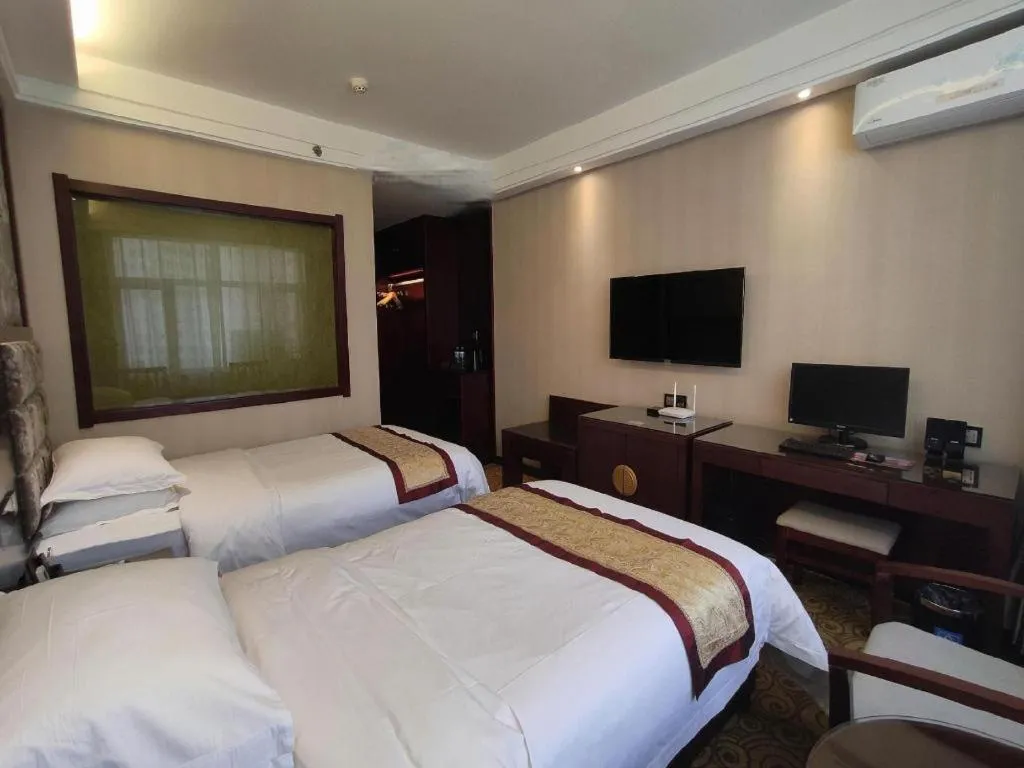 Bed in Lanzhou Hualian Hotel
