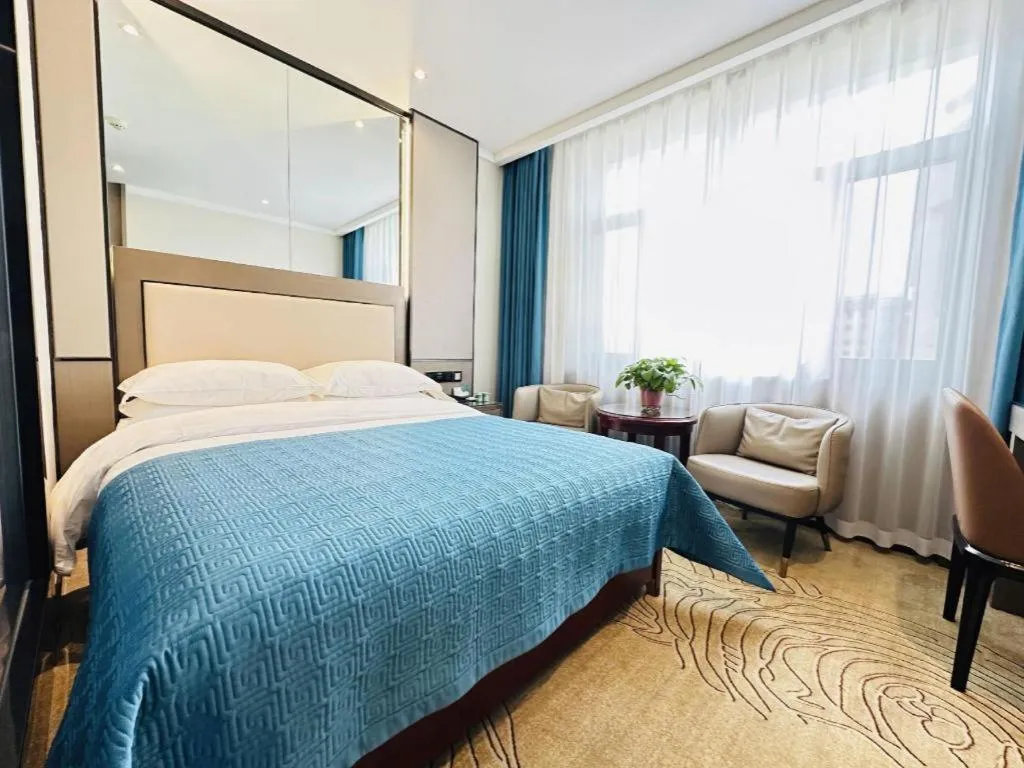 Bed in Lanzhou Hualian Hotel