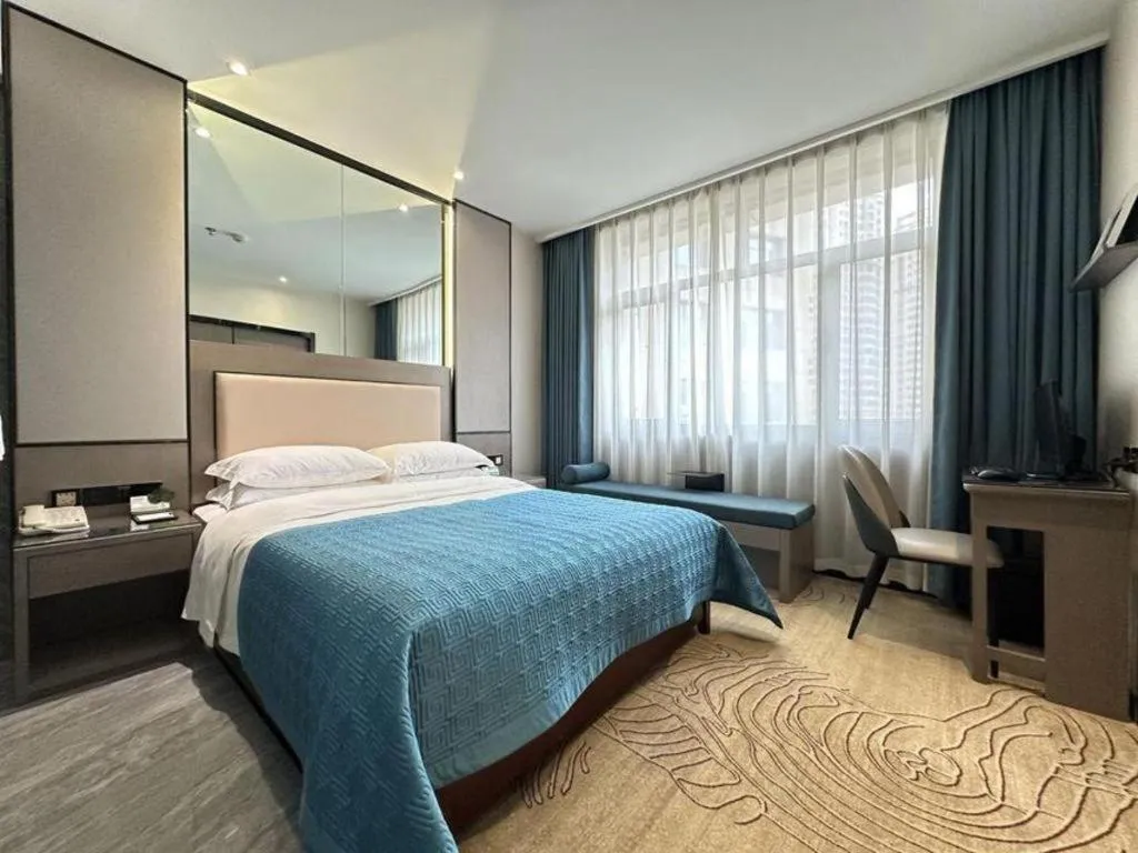 Bed in Lanzhou Hualian Hotel