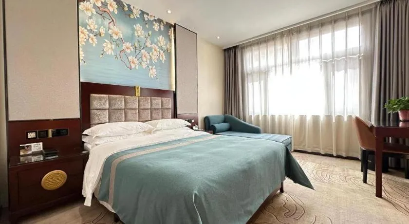 Bed in Lanzhou Hualian Hotel