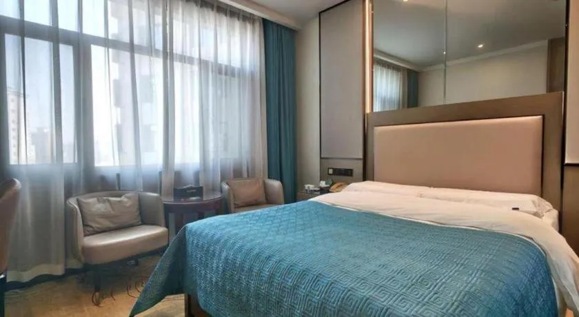 Bed in Lanzhou Hualian Hotel