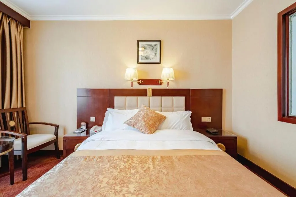 Bed in Lanzhou Hualian Hotel