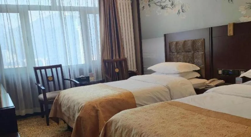 Bed in Lanzhou Hualian Hotel