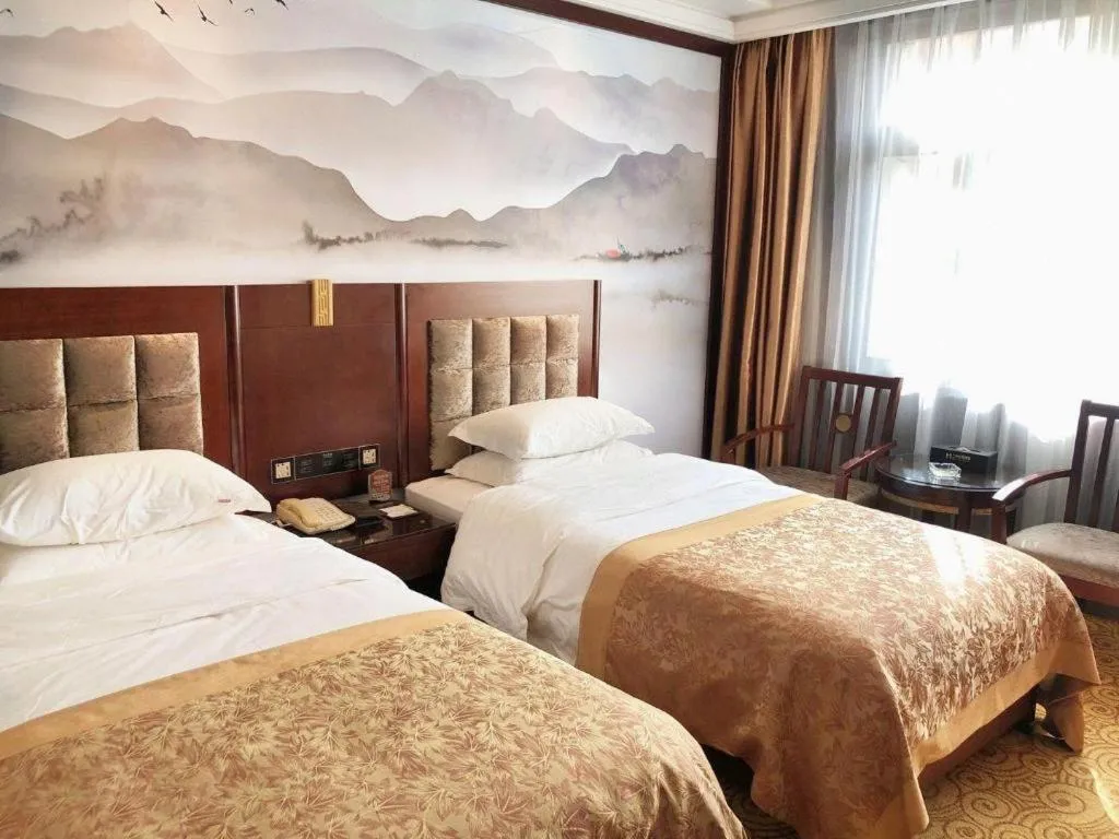 Bed in Lanzhou Hualian Hotel