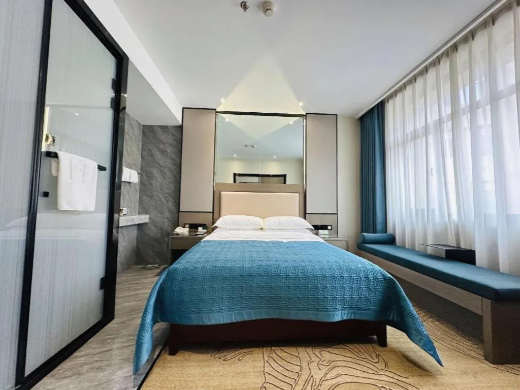 Bed in Lanzhou Hualian Hotel