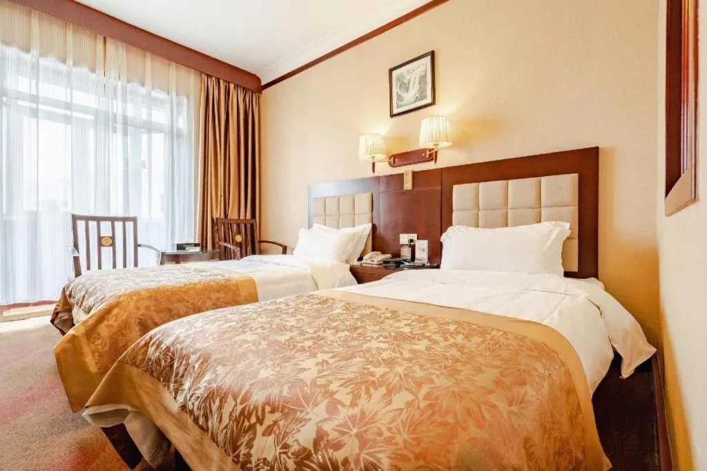 Bed in Lanzhou Hualian Hotel