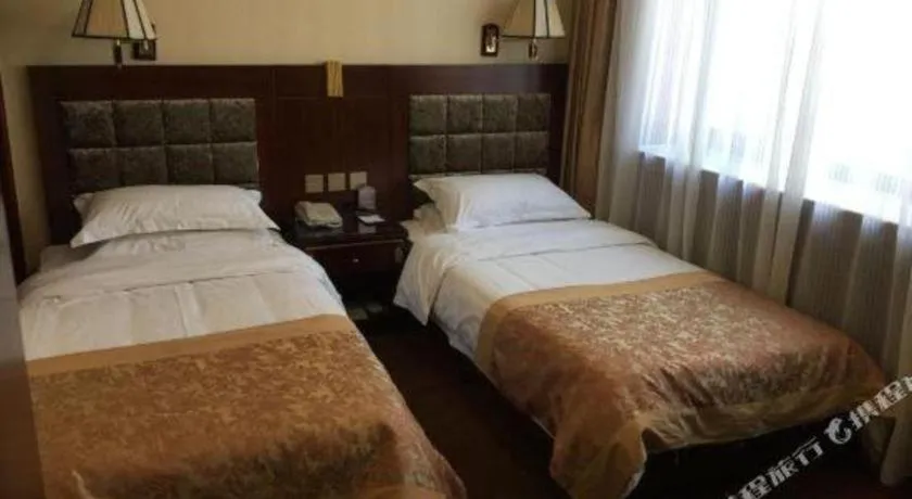 Bed in Lanzhou Hualian Hotel