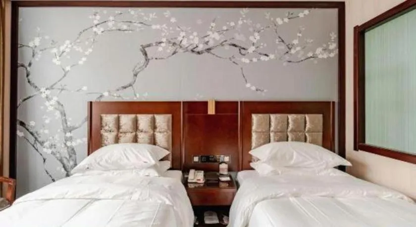 Bed in Lanzhou Hualian Hotel