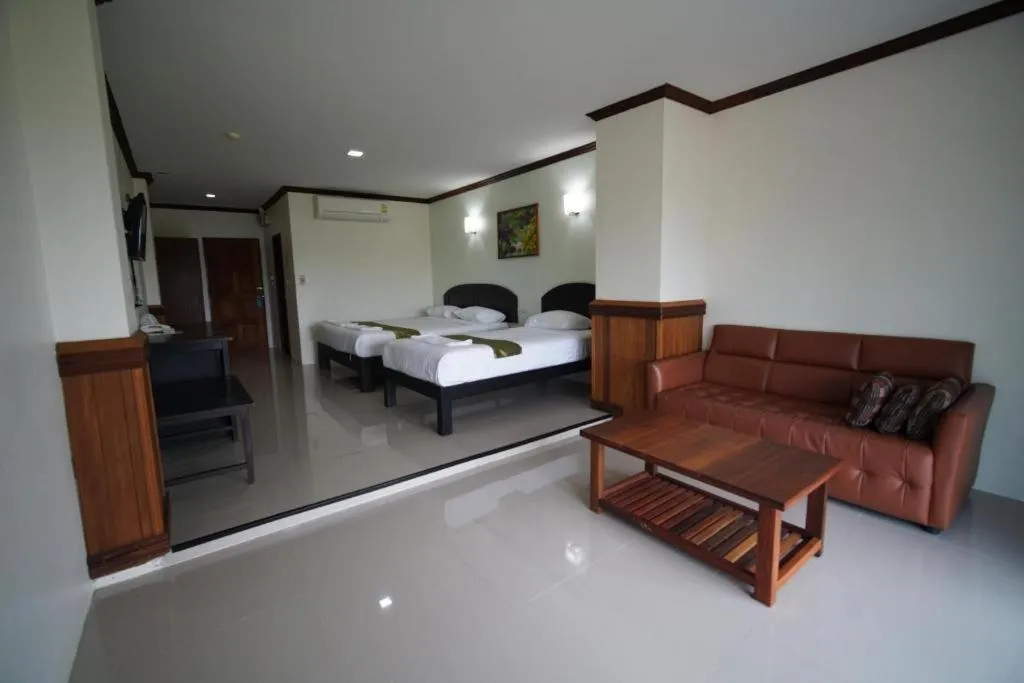 Bed in Sea Mountain Khanom Hotel