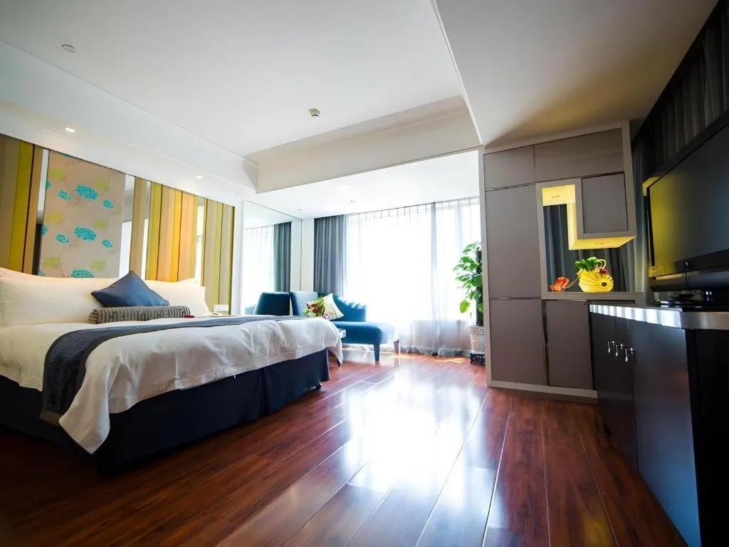 Bed in Wuyang Holiday Hotel Hangzhou