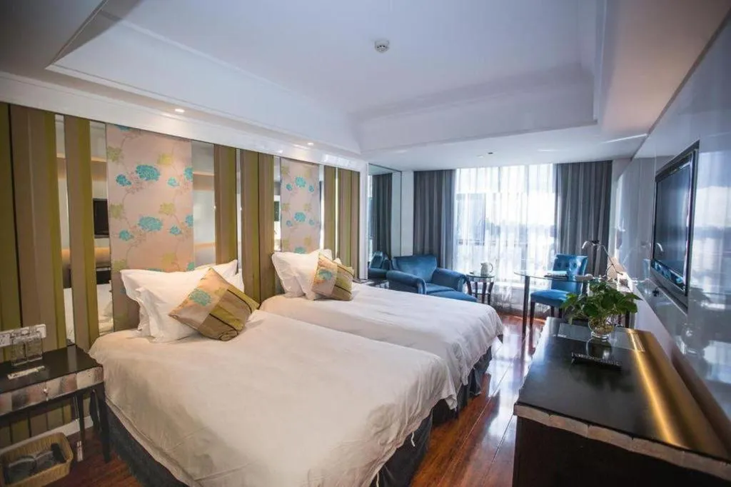 Bed in Wuyang Holiday Hotel Hangzhou