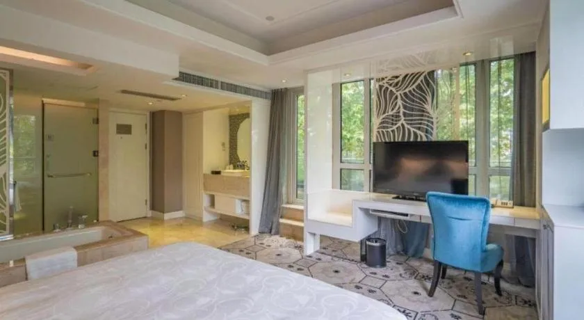 Bed in Wuyang Holiday Hotel Hangzhou