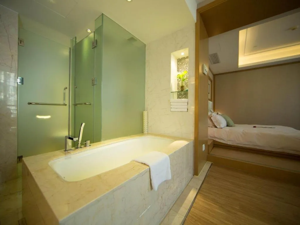 Bed in Wuyang Holiday Hotel Hangzhou