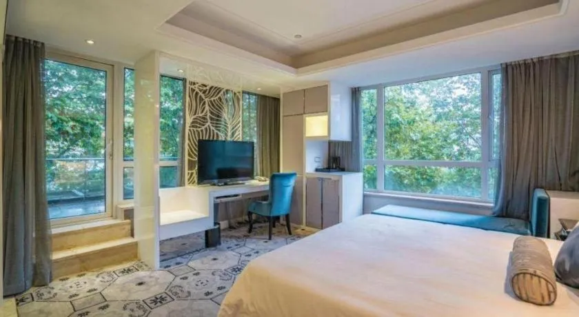 Bed in Wuyang Holiday Hotel Hangzhou