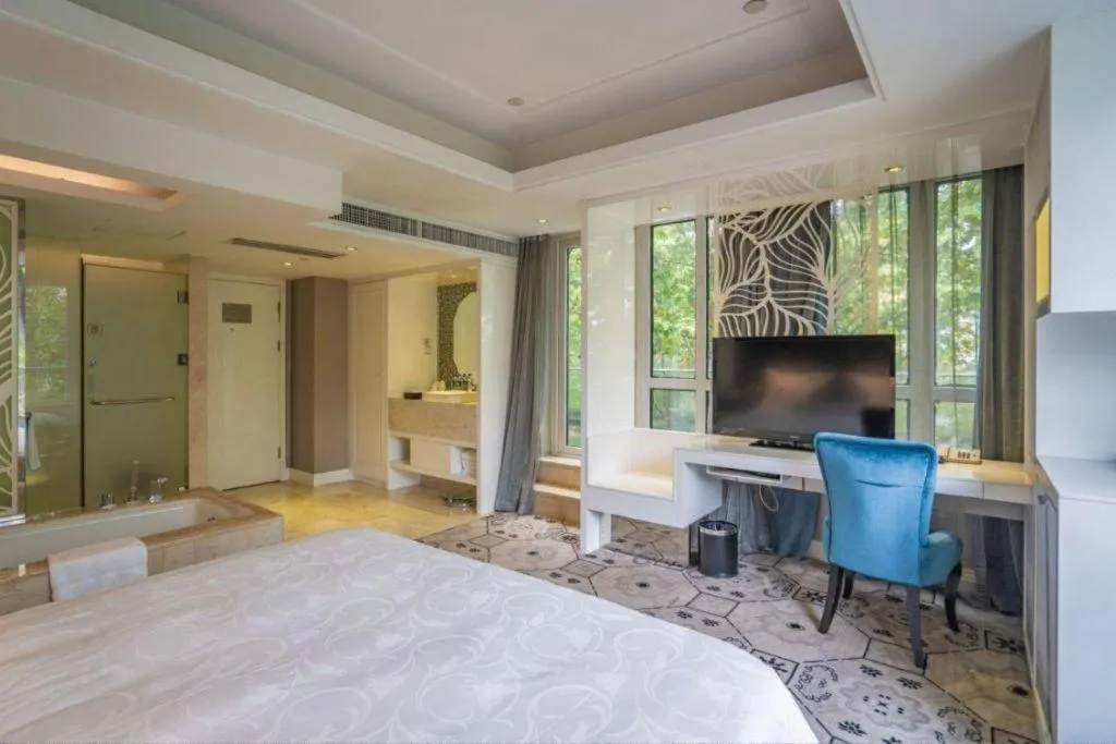 Bed in Wuyang Holiday Hotel Hangzhou