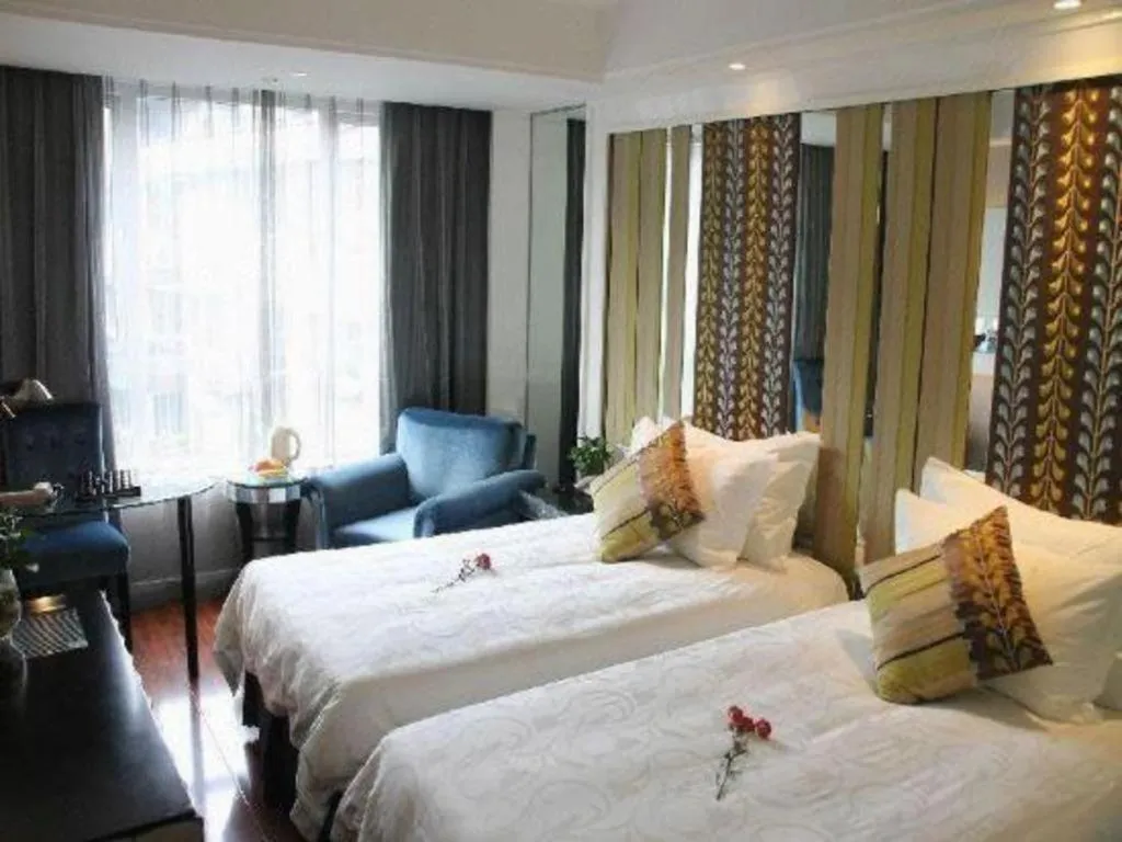 Bed in Wuyang Holiday Hotel Hangzhou