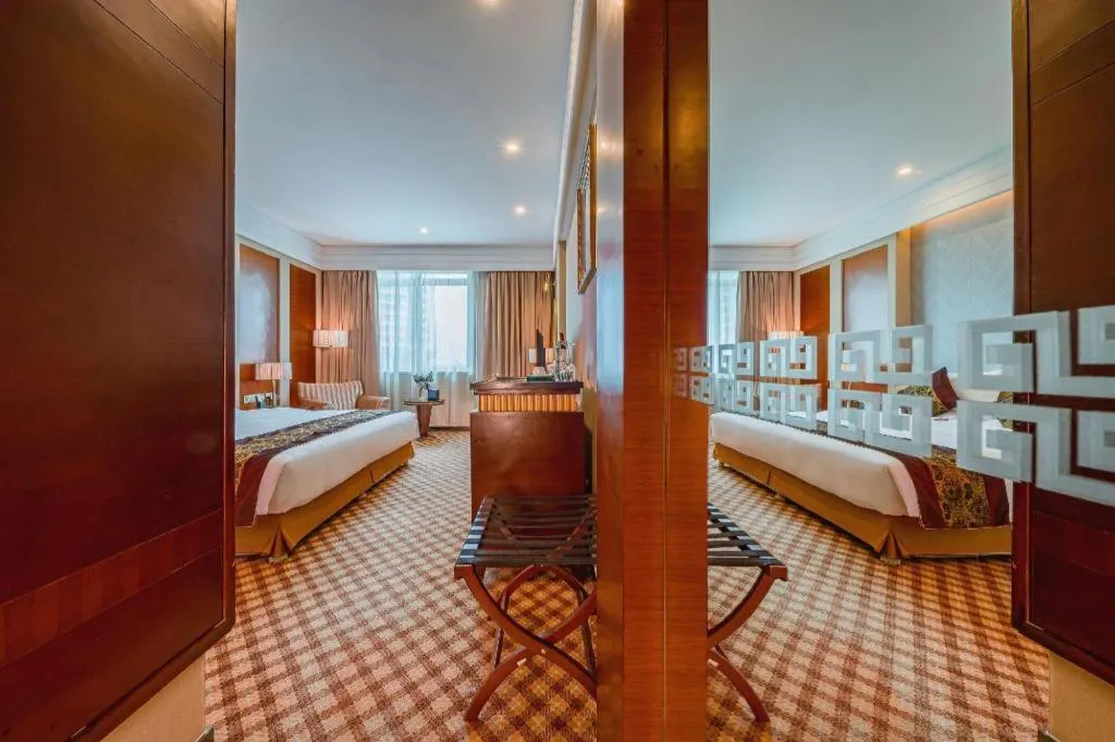 Bed in Nanning Yongjiang Hotel