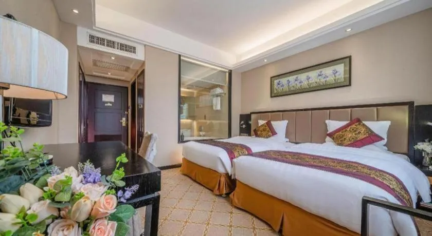 Bed in Nanning Yongjiang Hotel