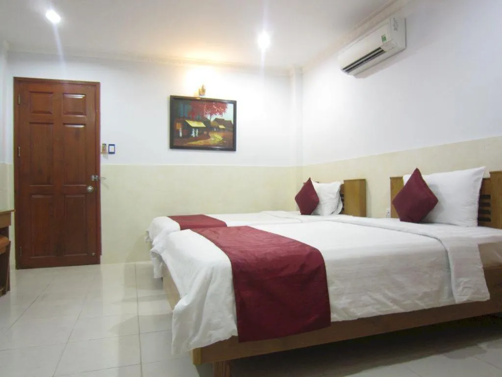 Bed in Thien Hoa Hotel