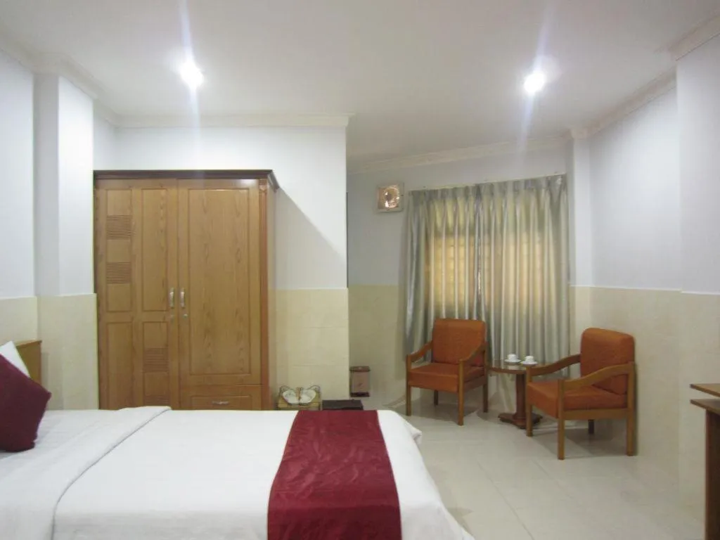 Bed in Thien Hoa Hotel