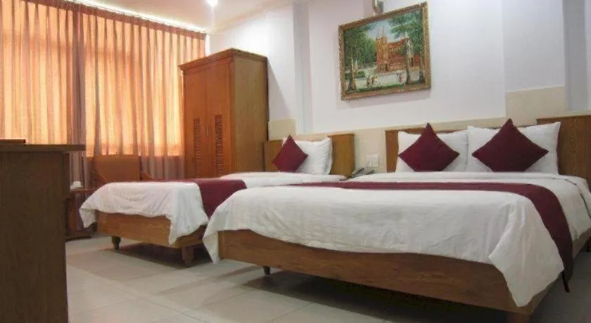 Bed in Thien Hoa Hotel