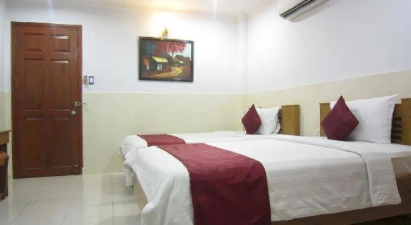 Bed in Thien Hoa Hotel