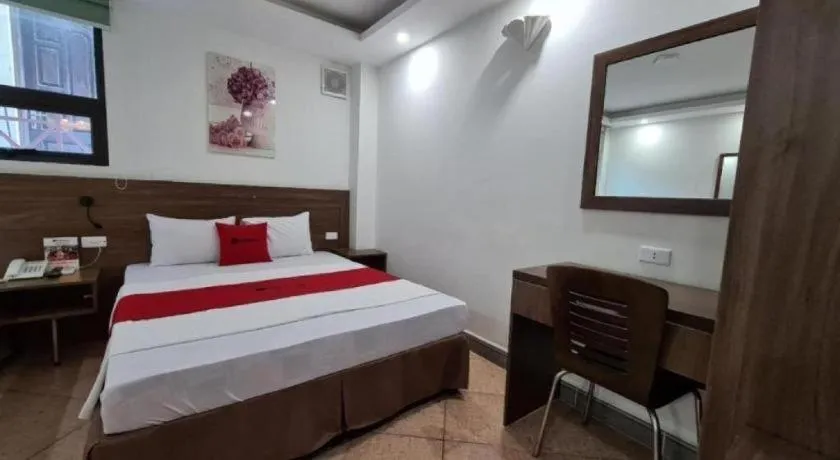 Bed in Ha Noi Vang Hotel Hoang Ngan