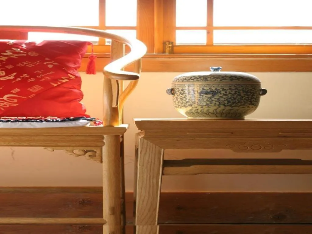 Bed in The Silk Road Dunhuang Hotel