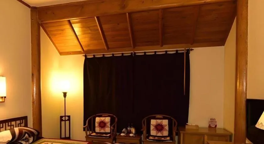 Bed in The Silk Road Dunhuang Hotel