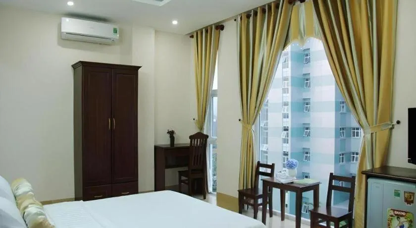 Bed in Huong Binh Hotel