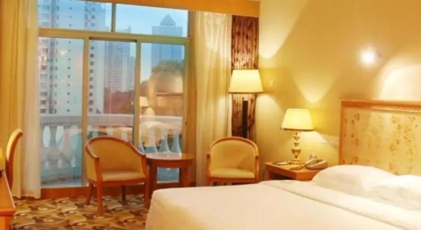 Bed in Zhuhai Dehan Hotel