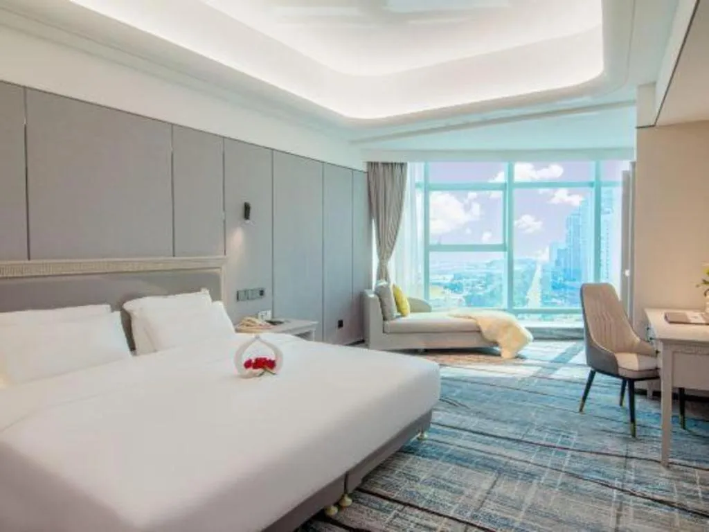 Bed in Zhuhai Dehan Hotel