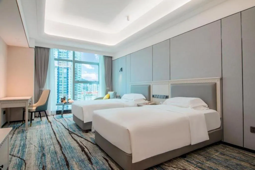 Bed in Zhuhai Dehan Hotel