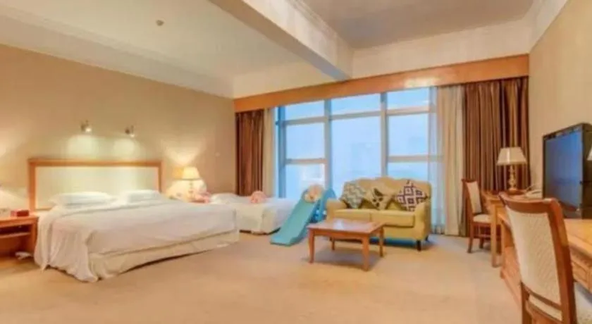 Bed in Zhuhai Dehan Hotel