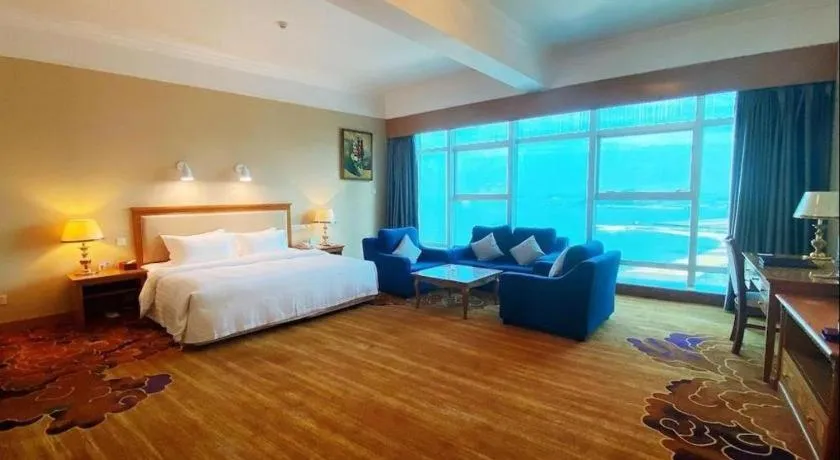 Bed in Zhuhai Dehan Hotel