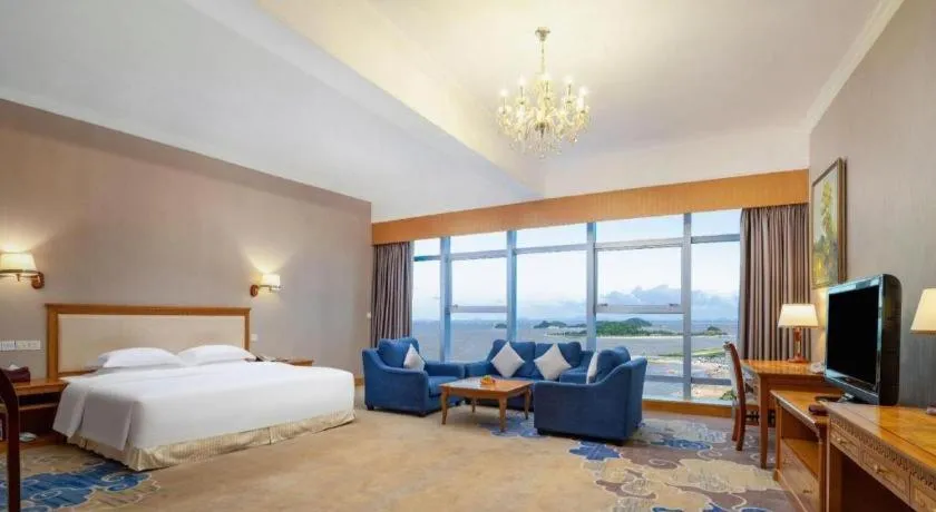 Bed in Zhuhai Dehan Hotel