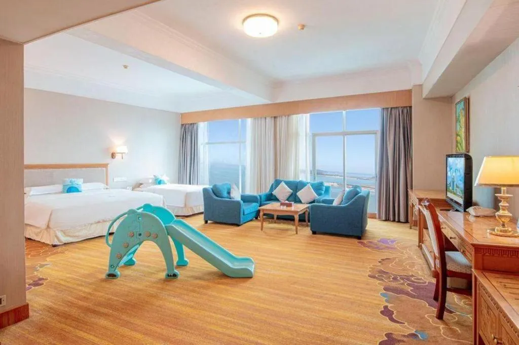 Bed in Zhuhai Dehan Hotel