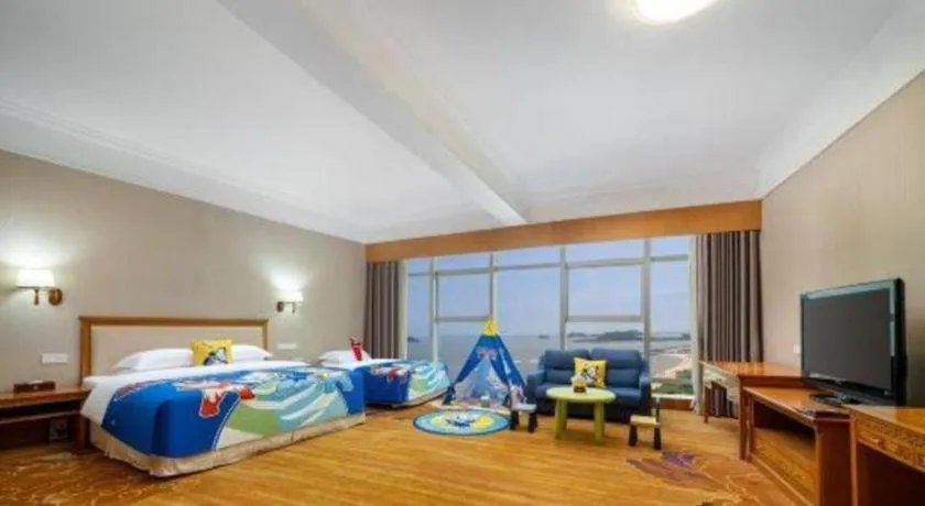 Bed in Zhuhai Dehan Hotel