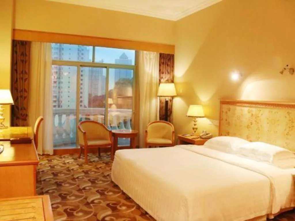 Bed in Zhuhai Dehan Hotel