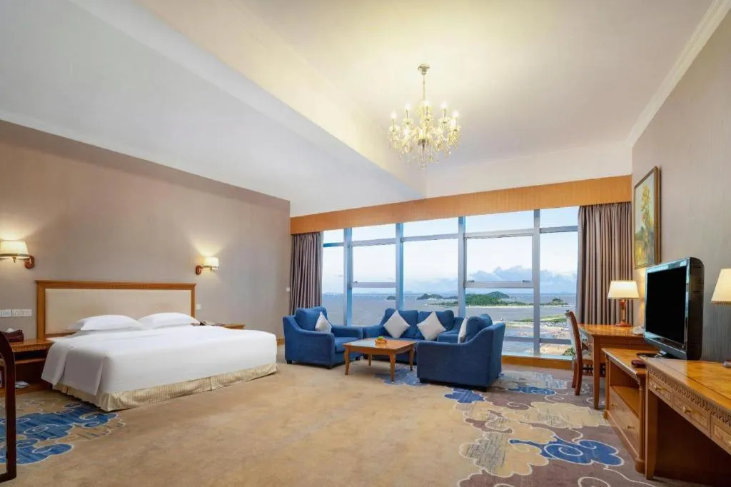 Bed in Zhuhai Dehan Hotel