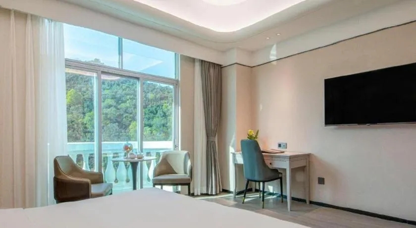 Bed in Zhuhai Dehan Hotel